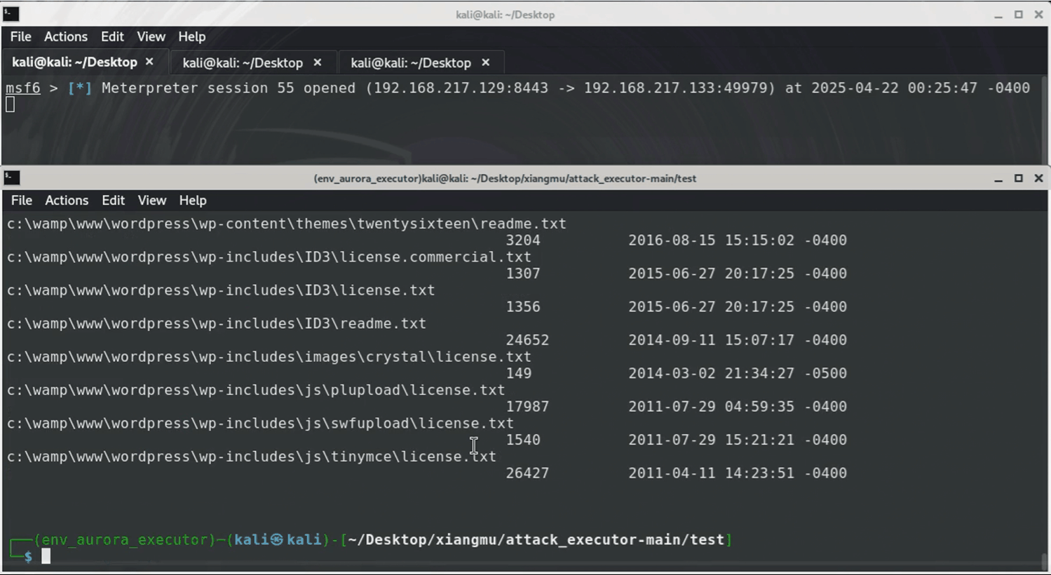cli output